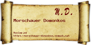 Morschauer Domonkos névjegykártya